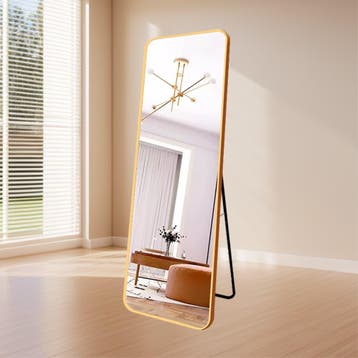 LoXa Passpiegel Elegancia Goud – 160x60 cm – Staand of Hange, Huis en Inrichting, Verzenden, Nieuw