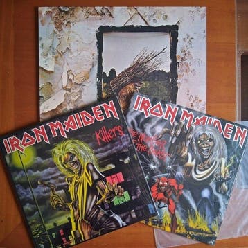 Iron Maiden, Led Zeppelin - Diverse titels - Vinylplaat -, Cd's en Dvd's, Vinyl Singles, Nieuw in verpakking