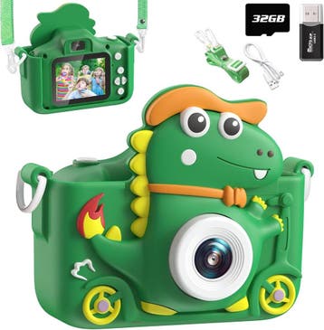 Kinder Fotocamera Groen | 33% Korting, Ophalen of Verzenden, Zo goed als nieuw, Ontdekken, Met geluid