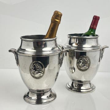 Champagne koeler (2) - druiventrossen - Voetstukbasis - urn