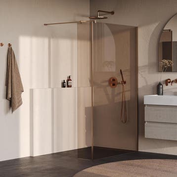 Brauer Oblivion - Inloopdouche - Brons Glas - 120 x 200 cm -, Ophalen of Verzenden, Nieuw, Rvs