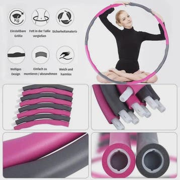 Verstelbare Hula Hoop voor Dames - Afslanken & Fitness - Mak, Verzenden, Nieuw