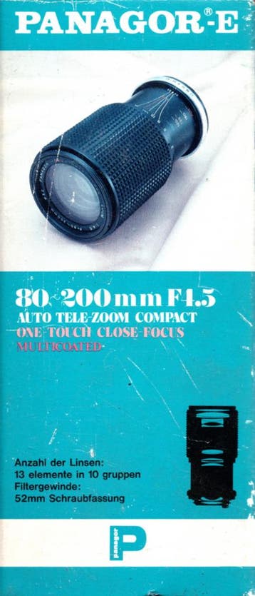 Panagor Telezoom 80–200mm F/4.5 met Close-Focus voor Olympus, Verzenden, Nieuw