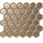 Wand Mozaïek Tegels Factory Metallic Brons - Matje 28,1x3.., Nieuw, Ophalen of Verzenden, 20 tot 40 cm, 10 m² of meer