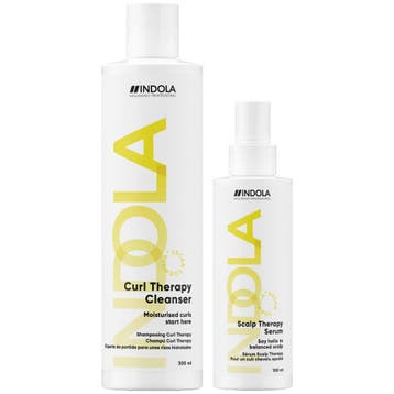 Indola Curl Cleanser + Serum Duo - 300+100ml, Ophalen of Verzenden, Nieuw, Shampoo of Conditioner