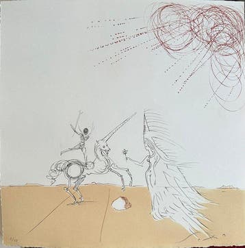 Salvador Dali (1904-1989) - Désert fabuleux : Vierge à la