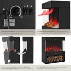 2dekans | tectake® Elektrische Haard - Sfeerhaard - 900W &, Ophalen of Verzenden, Gebruikt