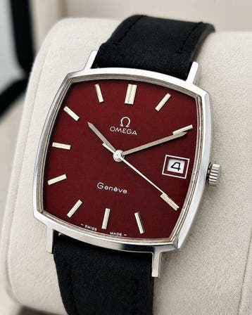 Omega - Genéve Burgundy Dial - Zonder minimumprijs -, Nieuw