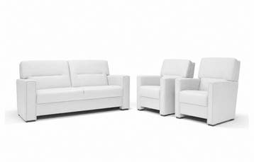 Purmerend Fauteuil - Rug: Hoog - fauteuils - Wit, Nieuw, Wit, Stof