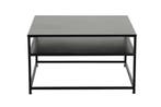 industrieele salontafel DURA STEEL 70cm zwart metaal met, Huis en Inrichting, Tafels | Salontafels, Ophalen of Verzenden, Nieuw