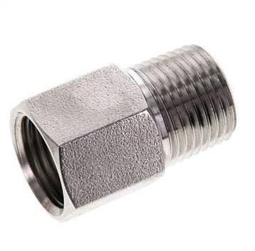 1/2 NPT x 1/2 NPT M/F RVS Extension 345 Bar - Hydrauliek, Verzenden, Nieuw