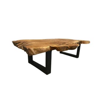 Boomstam salontafel teakhoutSalontafels, Ophalen of Verzenden, Nieuw