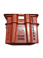 Nestbare Stapelbak, 800x600x440 mm, rood kunststof, gebruikt, Doe-het-zelf en Verbouw, Kratten en Dozen, Gebruikt, 60 cm of meer