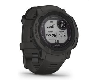 Garmin Instinct 2 45 mm zwart met een zwarte siliconen, Sieraden, Tassen en Uiterlijk, Smartwatches, Verzenden, Nieuw, Garmin