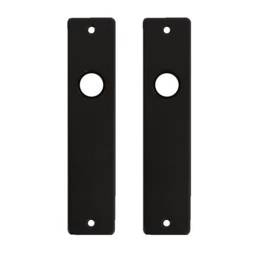 Kortschild 180x41 blind - alu/zwart, Verzenden, Nieuw