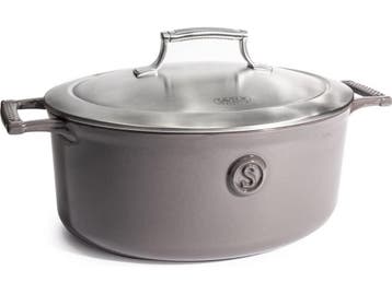 Saveur Voyage - Braadpan Ø30 cm - Ovaal Gietijzer PFAS-vrij, Huis en Inrichting, Keuken | Potten en Pannen, Verzenden, Nieuw