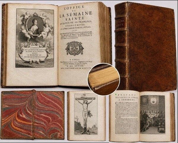 Nicolas Pitau (gravures) - L’Office de la Semaine Sainte en, Antiek en Kunst, Antiek | Boeken en Bijbels