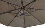 Zweefparasol VirgoFlex Taupe Ø350 cm, Kantelbaar, Nieuw, Ophalen of Verzenden, Zweefparasol