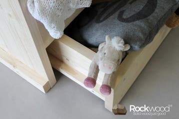 Rockwood® Kinderbed Daan  white wash  inclusief montage, Ophalen of Verzenden, Nieuw