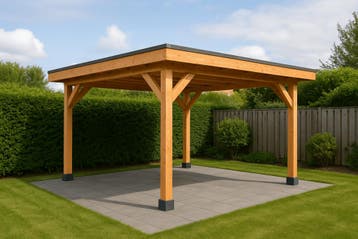 HBM Douglas Overkapping - aan huis of vrijstaand - 300x250, Ophalen of Verzenden, Nieuw
