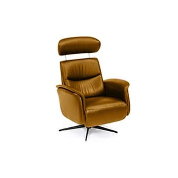 Relaxfauteuil Ijmuiden - relaxfauteuils - Goud, Nieuw, Stof