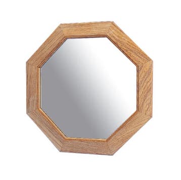 Teak spiegel ø 30,5 cm, Ophalen of Verzenden, Nieuw