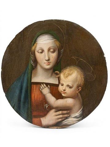 Raffaello Sanzio (1483-1520), Naar - Madonna col Bambino