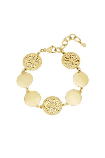 Goudlief Vintage vibe armband (Charme armbanden, Armbanden), Verzenden, Nieuw, Zilver, Overige materialen