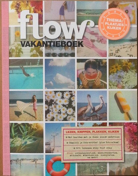 Flow vakantieschrijfboek 8710722010325 Sanoma, Boeken, Literatuur, Gelezen, Verzenden