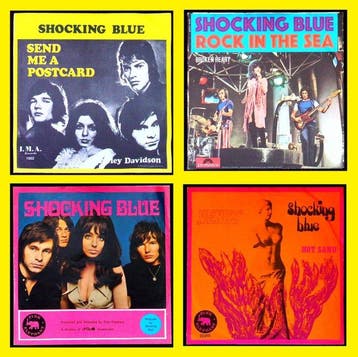 Shocking Blue - singles w/PS: 1. Send Me A Postcard 2. Rock, Nieuw in verpakking