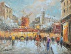 Christof Vevers (1962) - Le Moulin Rouge en hiver ~ Paris