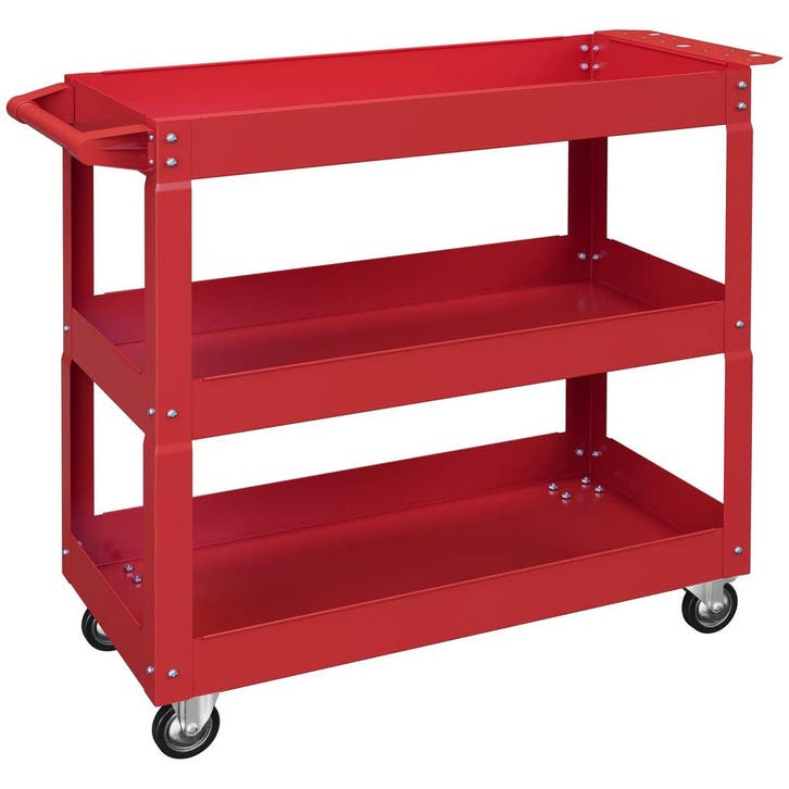 3-traps Gereedschapswagen, 4 Wielen, Staal, 83B X 35,3T X 76, Doe-het-zelf en Verbouw, Hout en Planken, Nieuw, Verzenden