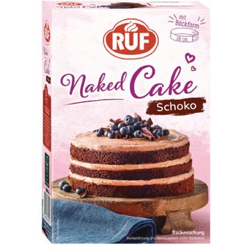 RUF Naked Chocolade Cakemix 300g, Verzenden, Nieuw