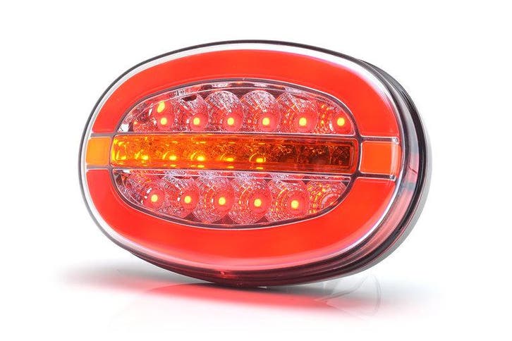 LED Neon Ovaal Achterlicht dynamisch 12v/24v E-keur, Auto-onderdelen, Verlichting, Verzenden