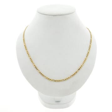 Gouden Figaro schakelketting, Ophalen of Verzenden, Gebruikt, Goud, Goud