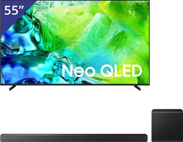 Samsung 55 inch Neo QLED TV + Soundbar met Subwoofer, Nieuw