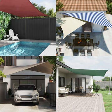 vidaXL Zonneschaduwzeil 4,5 x 4,5 m 100% Polyester Oxford, Tuin en Terras, Verzenden, Nieuw