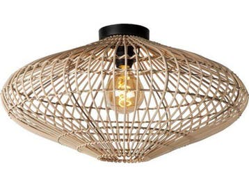 Lucide MAGALI - Plafonnière - Ø 56 cm - 1xE27 - Naturel, Verzenden, Nieuw