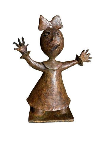 Ripollés (1932) - sculptuur, Chica saludando - 19 cm -