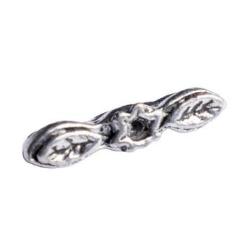 10 x Tibetaans zilveren kraal bladeren 15 x 3,5 mm gat: 1mm, Ophalen of Verzenden, Nieuw, Kraal