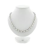 Witgouden ankerschakel collier (Ketting), Ophalen of Verzenden, Gebruikt, Overige kleuren, Goud