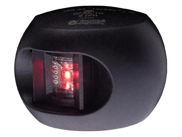 Aqua Signal AS34 Led Bakboordlamp - zwart- LED, Watersport en Boten, Accessoires en Onderhoud, Ophalen of Verzenden