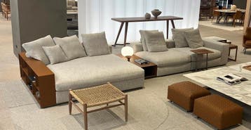 GEZOCHT: Flexform Groundpiece - Directe Inkoop, Ophalen of Verzenden, Zo goed als nieuw, Design Bank Bankstel Zetel Flexform 