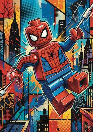 ANDSAL - Spider Man Pop Art - LEGO World Special Limited, Nieuw