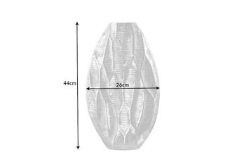 Elegante vaas ORGANIC ORIENT 44cm zilver gehamerd ontwerp -, Huis en Inrichting, Woonaccessoires | Vazen, Ophalen of Verzenden