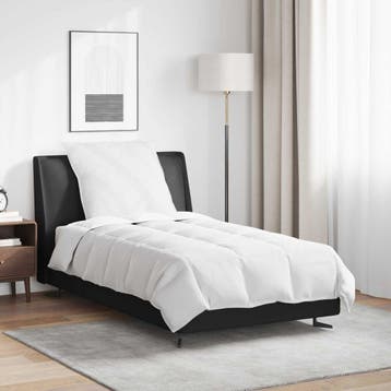 vidaXL Zomer Dekbed met kussen 2 pcs Wit Donsveertjes, Huis en Inrichting, Verzenden, Nieuw, Wit