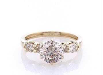 Zonder minimumprijs - Ring - 14 karaat Geel goud - 1.33ct., Nieuw