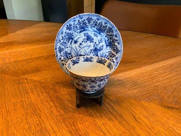 Bord (2) - Porselein - Chinese Kangxi 1662-1722.
