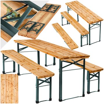 Biertafelset Sissi, 3-delig, inklapbaar - bruin, Huis en Inrichting, Stoelen, Verzenden, Nieuw
