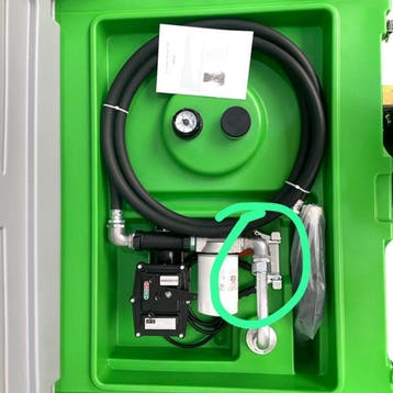 Infracube® 200 liter mobiele benzinetank met 12 Volt pomp, Verzenden